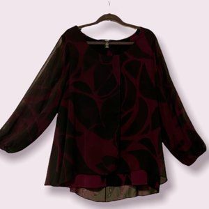 Alfani Layered Blouse